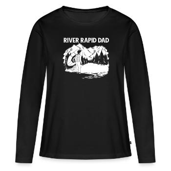 Rafting Rafting en eau vive - T-shirt manches longues Premium bio Femme - noir - Devant - Julia (174cm)