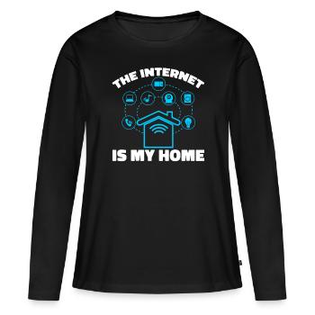 Web Entwickler Webdeveloper Cool - Frauen Premium Bio Langarmshirt - Schwarz - Vorne - Julia (174cm)