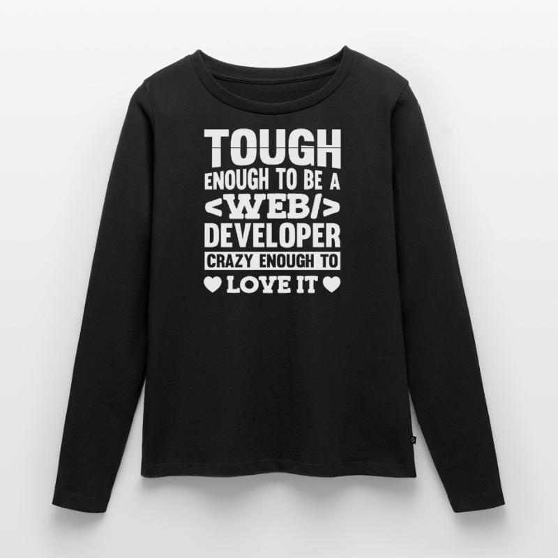 Web Entwickler Webdeveloper Frauen Premium Bio Langarmshirt
