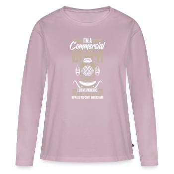 Diving Diver Commercial Diving - Women's Premium Organic Long Sleeve Shirt - dusky pink - Front - Julia (174cm)
