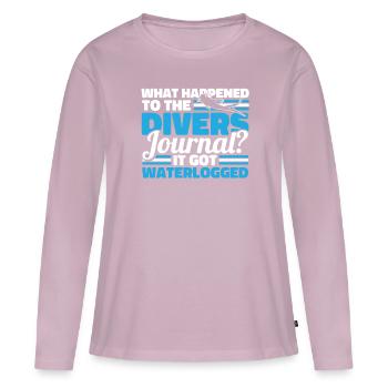 Diving Diver Commercial Diving - Women's Premium Organic Long Sleeve Shirt - dusky pink - Front - Julia (174cm)