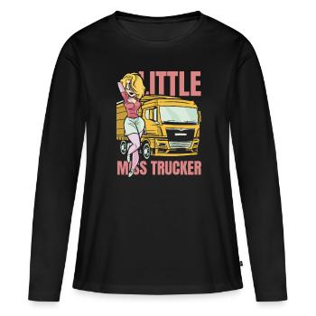 Truck driver Trucker Truck driver - Women's Premium Organic Long Sleeve Shirt - black - Front - Julia (174cm)
