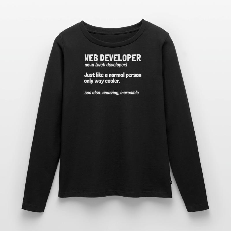 Web Entwickler Webdeveloper Frauen Premium Bio Langarmshirt