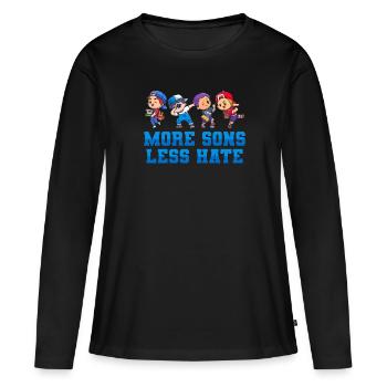 Mom Mutter Mutter - Frauen Premium Bio Langarmshirt - Schwarz - Vorne - Julia (174cm)