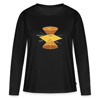 Physique Calculs Physique Physique quantique - T-shirt manches longues Premium bio Femme - noir - Devant - Julia (174cm)