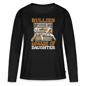 Taekwondo Taekwondo Père - T-shirt manches longues Premium bio Femme - noir - Devant - Julia (174cm)