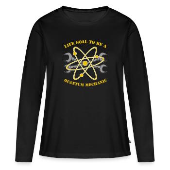 Physics Phyker Funny Quantum Physics - Women's Premium Organic Long Sleeve Shirt - black - Front - Julia (174cm)