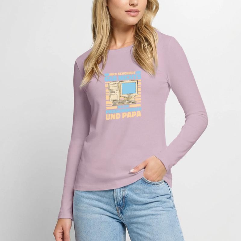 Entwickler Coder Programmierer Vater Frauen Premium Bio Langarmshirt