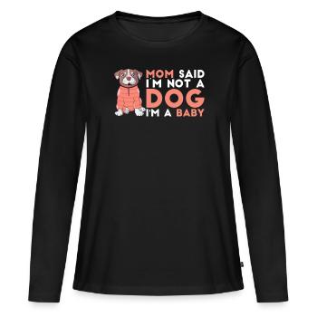 Pitbull Mom Pitbull Prohibition Mom - Women's Premium Organic Long Sleeve Shirt - black - Front - Julia (174cm)