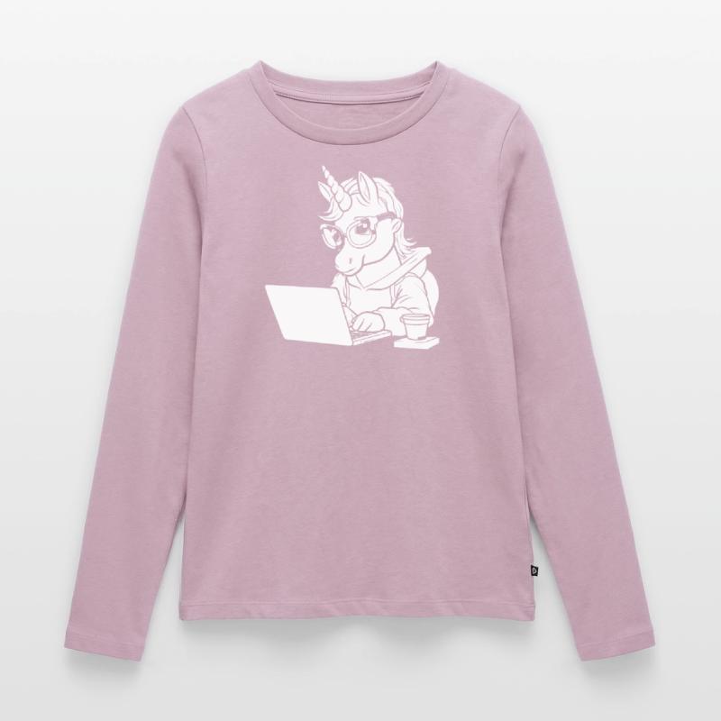 Entwickler Coder Programmierer Kaffee Frauen Premium Bio Langarmshirt