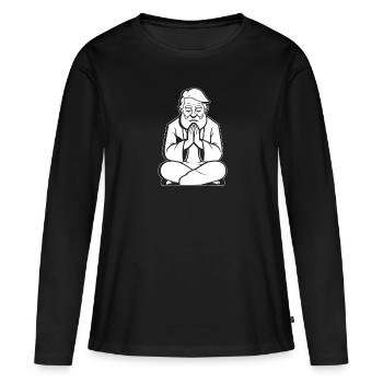 Christ Christentum - Frauen Premium Bio Langarmshirt - Schwarz - Vorne - Julia (174cm)