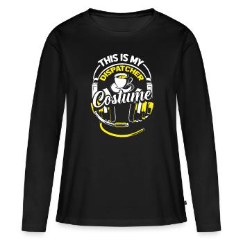 Centre d’opérations du centre de contrôle des appels d’urgence - T-shirt manches longues Premium bio Femme - noir - Devant - Julia (174cm)