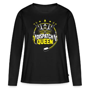 Centre d’opérations du centre de contrôle des appels d’urgence - T-shirt manches longues Premium bio Femme - noir - Devant - Julia (174cm)