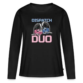 Centre d’opérations du centre de contrôle des appels d’urgence - T-shirt manches longues Premium bio Femme - noir - Devant - Julia (174cm)