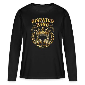 Centre d’opérations du centre de contrôle des appels d’urgence - T-shirt manches longues Premium bio Femme - noir - Devant - Julia (174cm)