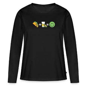 Tacos - Women's Premium Organic Long Sleeve Shirt - black - Front - Julia (174cm)