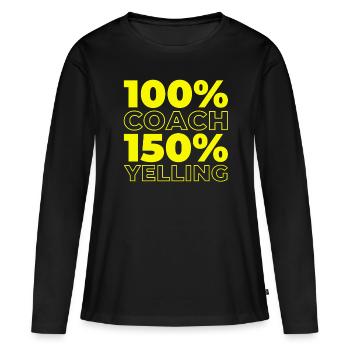 Entraîneur d’entraîneurs de softball - T-shirt manches longues Premium bio Femme - noir - Devant - Julia (174cm)