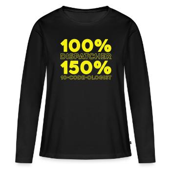 Centre d’opérations du centre de contrôle des appels d’urgence - T-shirt manches longues Premium bio Femme - noir - Devant - Julia (174cm)