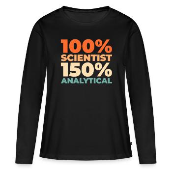 Data Science Data Analyst - Frauen Premium Bio Langarmshirt - Schwarz - Vorne - Julia (174cm)