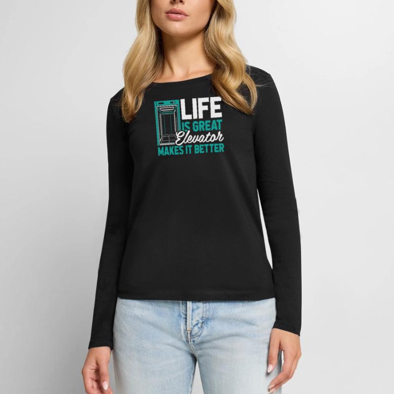 Elevator Elevator Women's Premium Organic Long Sleeve Shirt