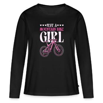 VTT VTT VTT - T-shirt manches longues Premium bio Femme - noir - Devant - Julia (174cm)
