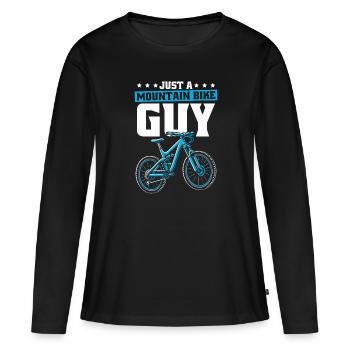 VTT VTT VTT - T-shirt manches longues Premium bio Femme - noir - Devant - Julia (174cm)