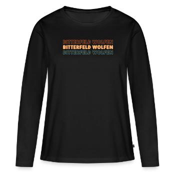 Ville allemande de Bitterfeldwolfen8 Saxe-Anhalt - T-shirt manches longues Premium bio Femme - noir - Devant - Julia (174cm)