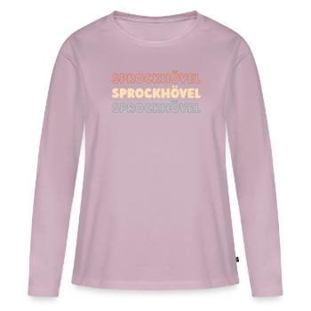 Deutsche Stadt Sprockhövel Nordrheinwestfalen - Frauen Premium Bio Langarmshirt - Altrosa - Vorne - Julia (174cm)