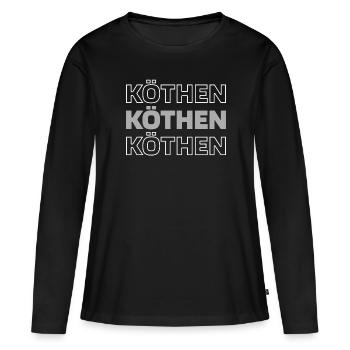 Ville allemande de Köthen, Saxe-Anhalt - T-shirt manches longues Premium bio Femme - noir - Devant - Julia (174cm)