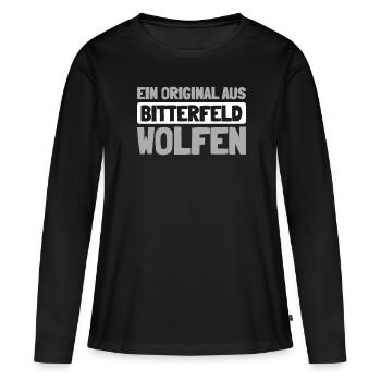 Ville allemande de Bitterfeldwolfen8 Saxe-Anhalt - T-shirt manches longues Premium bio Femme - noir - Devant - Julia (174cm)