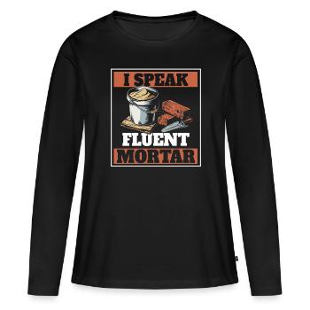 Bricklayer - Women's Premium Organic Long Sleeve Shirt - black - Front - Julia (174cm)
