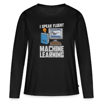Data Science Data Analyst - Frauen Premium Bio Langarmshirt - Schwarz - Vorne - Julia (174cm)