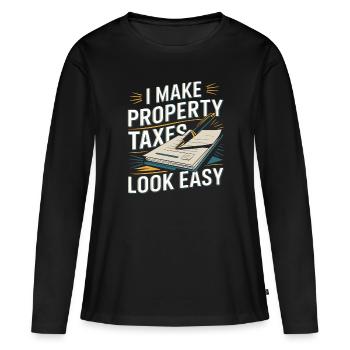 Censurer - T-shirt manches longues Premium bio Femme - noir - Devant - Julia (174cm)