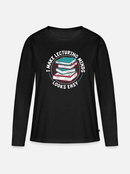 Hochschullehrer - Frauen Premium Bio Langarmshirt - Schwarz