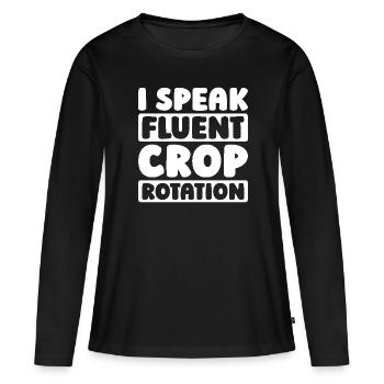 Farmer Farmer - Women's Premium Organic Long Sleeve Shirt - black - Front - Julia (174cm)