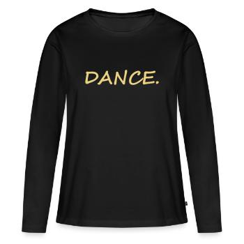 Danser - T-shirt manches longues Premium bio Femme - noir - Devant - Julia (174cm)