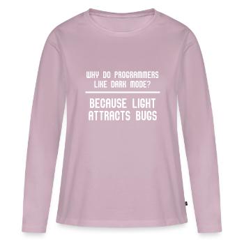 Programmer Coder Software Developer - Women's Premium Organic Long Sleeve Shirt - dusky pink - Front - Julia (174cm)