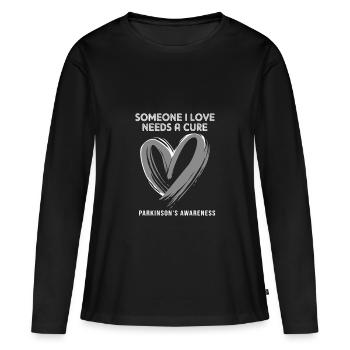 Parkinson Krankheit - Frauen Premium Bio Langarmshirt - Schwarz - Vorne - Julia (174cm)