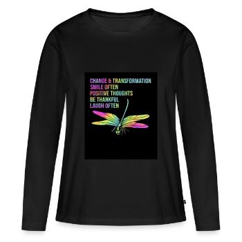 Workaholic - Frauen Premium Bio Langarmshirt - Schwarz - Vorne - Julia (174cm)