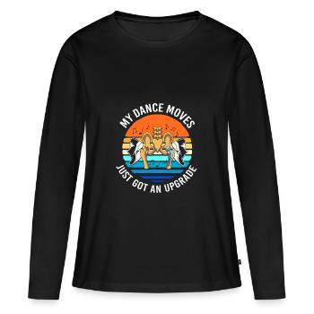 Chirurgie du genou Chirurgie du genou - T-shirt manches longues Premium bio Femme - noir - Devant - Julia (174cm)