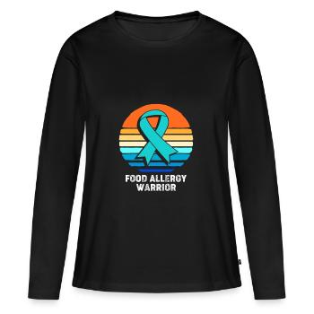 Food Allergy - Women's Premium Organic Long Sleeve Shirt - black - Front - Julia (174cm)