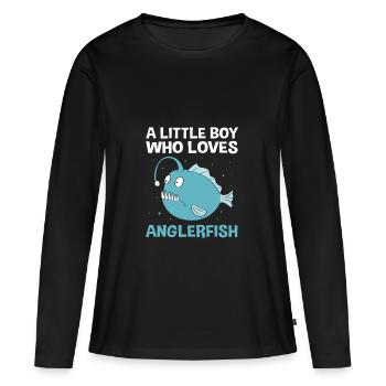 Frogfish - Women's Premium Organic Long Sleeve Shirt - black - Front - Julia (174cm)