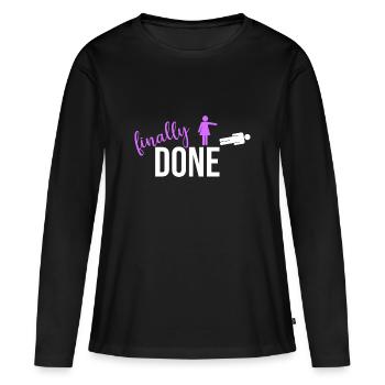 Finally divorce divorce separation - Women's Premium Organic Long Sleeve Shirt - black - Front - Julia (174cm)
