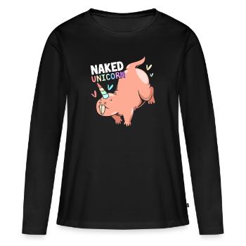 Chiot de sable - T-shirt manches longues Premium bio Femme - noir - Devant - Julia (174cm)