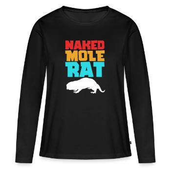 Chiot de sable - T-shirt manches longues Premium bio Femme - noir - Devant - Julia (174cm)
