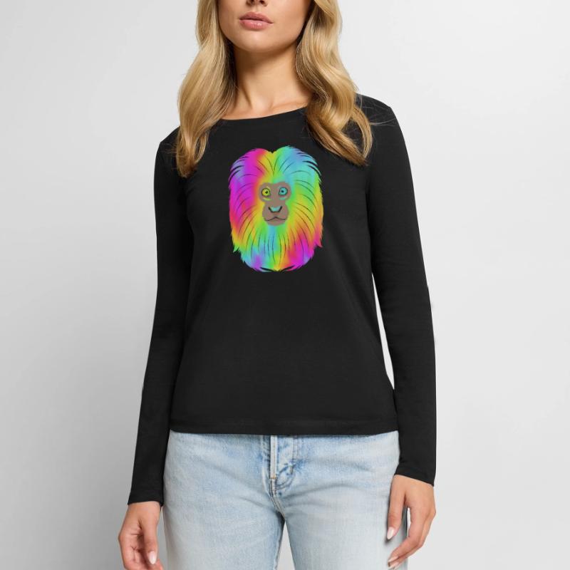 Tamarin Monkey Monkey Monkey Monkey Face Women's Premium Organic Long Sleeve Shirt