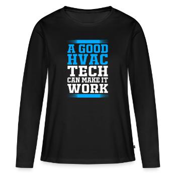 Air Conditioning Technician Technician Refrigeration Technician Heating - Women's Premium Organic Long Sleeve Shirt - black - Front - Julia (174cm)