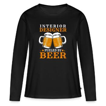 Architect Interior Designer Architecture - Women's Premium Organic Long Sleeve Shirt - black - Front - Julia (174cm)