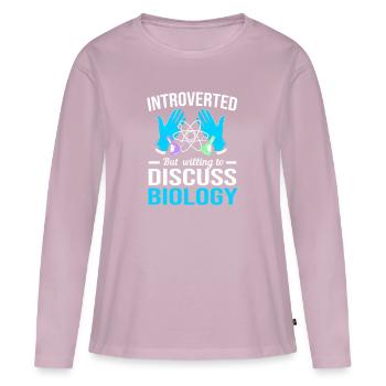 Molekül Strukturformel - Frauen Premium Bio Langarmshirt - Altrosa - Vorne - Julia (174cm)