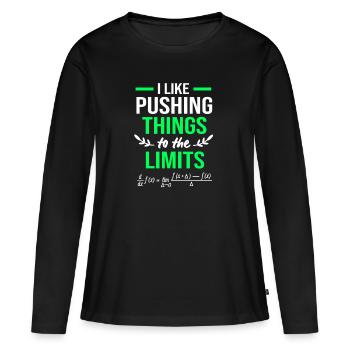 Mathe Mathematik mathematisch Mathematiker - Frauen Premium Bio Langarmshirt - Schwarz - Vorne - Julia (174cm)